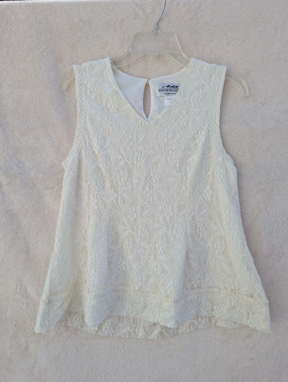 Roaman's V Neck Cami - 14/16, Ivory : ,